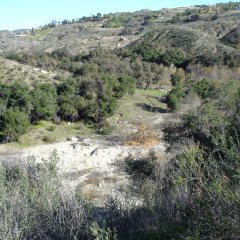 Santa Margarita River trail on north side of river